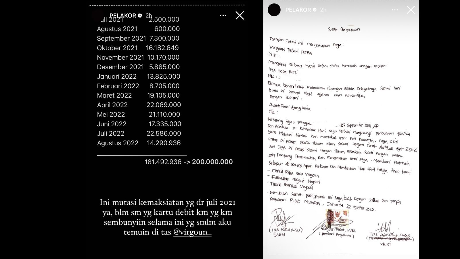 Keciduk Selingkuh, Ini Dia Kronologi Perselingkuhan Virgoun Terhadap Istrinya